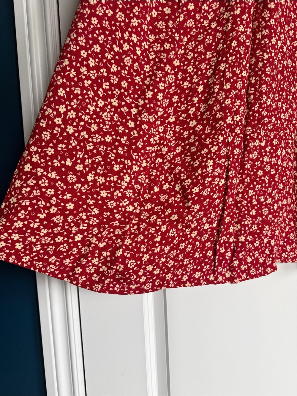 Reformation Red Floral Maxi Skirt - Picture 5 of 6